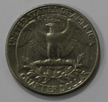 25 центов 1983г.  Р, США, состояние VF. - Мир монет