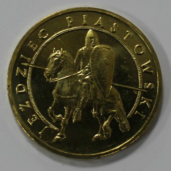  2 злотых 2006 г.  Польша. Пястовский всадник, состояние UNC.  - Мир монет