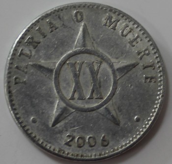 20 сентаво 2006г. Куба,состояние VF - Мир монет